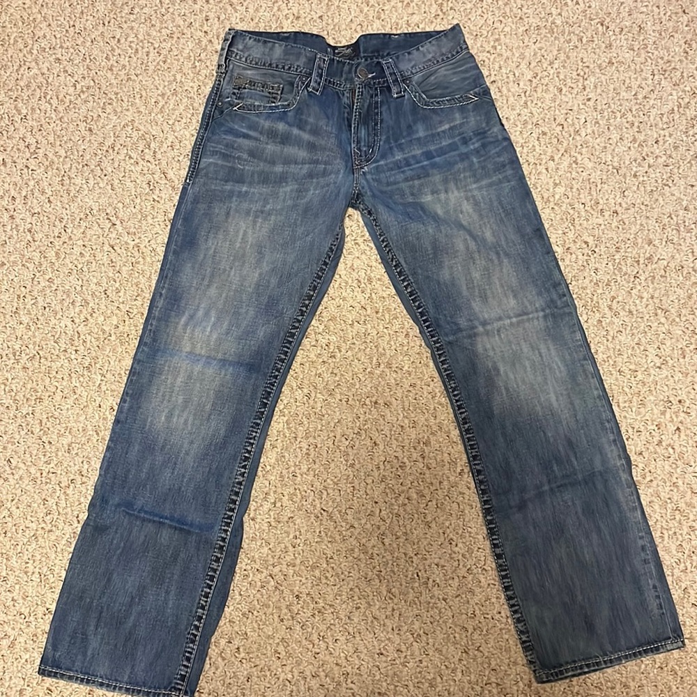 Silver Jeans size 32x32. Zac style.